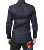 Dolce & Gabbana Dark Blue MARTINI Cotton Dress Formal Shirt