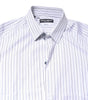 Chemise habillée en coton à rayures blanches et dorées Dolce & Gabbana
