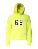 Dolce &amp; Gabbana Green 69 Knit Hooded Men Pullover Sweater