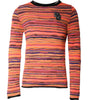 Dolce & Gabbana Multicolor Wool DGLogo Knit Pullover Sweater