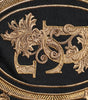 Dolce &amp; Gabbana Black Logo Embroidery Knit Pullover Sweater