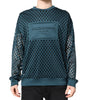 Dolce & Gabbana Green Perforated DG Embossed Pullover Sweater