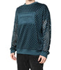 Dolce & Gabbana Green Perforated DG Embossed Pullover Sweater