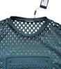 Dolce & Gabbana Green Perforated DG Embossed Pullover Sweater