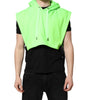 Dolce & Gabbana Green Polyester Hooded Sportswear Vest Sweater