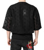 Dolce &amp; Gabbana Black See Through Logo Short Sleeves T-shirt