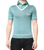 Dolce &amp; Gabbana Green Printed Collared Short Sleeve T-shirt