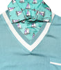 Dolce &amp; Gabbana Green Printed Collared Short Sleeve T-shirt