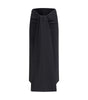 Jacquemus Sablier draped midi Skirt