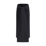 Jacquemus Sablier draped midi Skirt