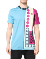 Dolce &amp; Gabbana Multicolor Printed Logo Short Sleeve T-shirt