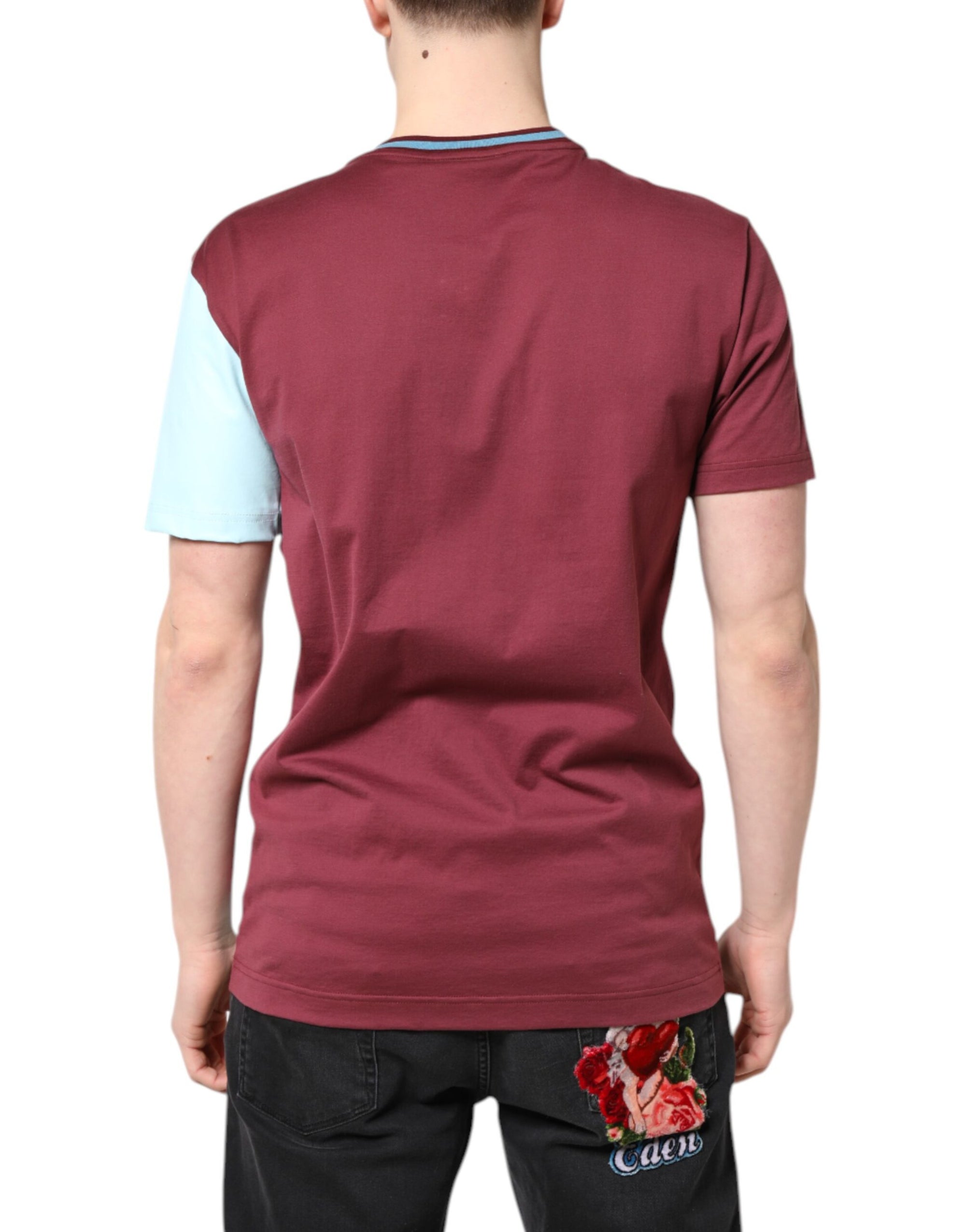 Dolce &amp; Gabbana Multicolor Printed Logo Short Sleeve T-shirt