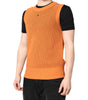 Dolce &amp; Gabbana Orange Cashmere Round Neck Sleeveless T-shirt