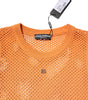 Dolce &amp; Gabbana Orange Cashmere Round Neck Sleeveless T-shirt