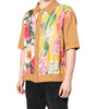 Dolce & Gabbana Brown Floral Collared Short Sleeve T-shirt