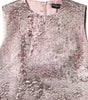 Dolce & Gabbana Pink Jacquard Sleeveless Sheath Mini Dress