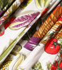Dolce &amp; Gabbana White Vegetables Sleeveless A-line Midi Dress