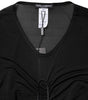 Robe fourreau longue moulante à bordure en maille noire Dolce &amp; Gabbana