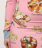 Robe fourreau mi-longue moulante à imprimé pâtisserie rose Dolce &amp; Gabbana