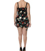 Robe fourreau noire à sequins et fleurs Dolce &amp; Gabbana sans manches