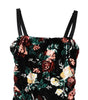 Robe fourreau noire à sequins et fleurs Dolce &amp; Gabbana sans manches