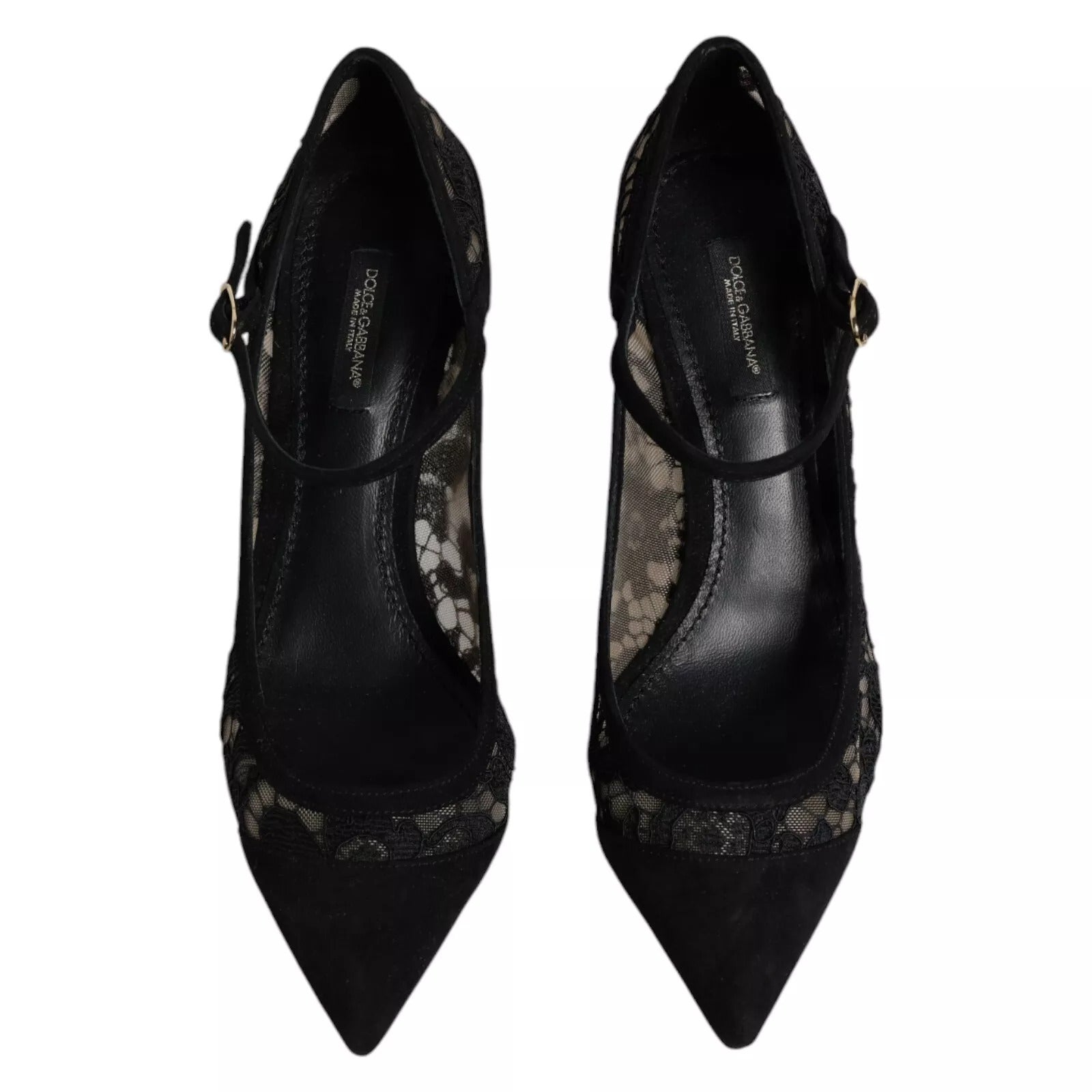 Escarpins à lacets noirs Mary Jane Taormina de Dolce &amp; Gabbana
