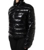 Dolce & Gabbana Black Logo Plaque Full Zip Puffer Jacket