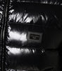 Dolce & Gabbana Black Logo Plaque Full Zip Puffer Jacket