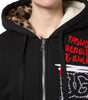 Dolce & Gabbana Black Embroidered Full Zip Hooded Jacket