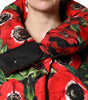 Dolce & Gabbana Multicolor Floral Full Zip Padded Jacket
