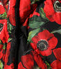 Dolce & Gabbana Multicolor Floral Full Zip Padded Jacket