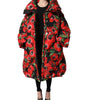 Dolce & Gabbana Multicolor Floral Full Zip Padded Jacket