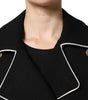 Dolce & Gabbana Black Wool Double Breasted Blazer Jacket