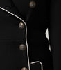 Dolce & Gabbana Black Wool Double Breasted Blazer Jacket
