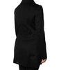 Dolce & Gabbana Black Wool Sartoria Italiano Blazer Jacket