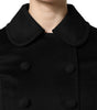 Dolce & Gabbana Black Wool Sartoria Italiano Blazer Jacket