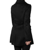 Dolce & Gabbana Black Wool Sartoria Italiano Blazer Jacket