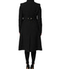 Dolce & Gabbana Black Wool Single Breasted Trench Coat Jacket
