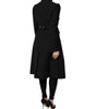 Dolce & Gabbana Black Wool Single Breasted Trench Coat Jacket