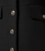 Dolce & Gabbana Black Wool Single Breasted Trench Coat Jacket