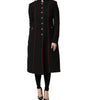 Dolce & Gabbana Black Wool Single Breasted Trench Coat Jacket