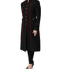 Dolce & Gabbana Black Wool Single Breasted Trench Coat Jacket