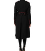 Dolce & Gabbana Black Wool Single Breasted Trench Coat Jacket