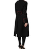 Dolce & Gabbana Black Wool Single Breasted Trench Coat Jacket