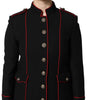 Dolce & Gabbana Black Wool Single Breasted Trench Coat Jacket