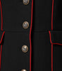 Dolce & Gabbana Black Wool Single Breasted Trench Coat Jacket