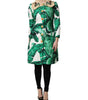 Dolce & Gabbana Multicolor Leaf Print Embellished Trenchcoat Jacket