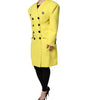 Dolce & Gabbana Yellow Double Breasted Trench Coat Jacket