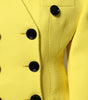 Dolce & Gabbana Yellow Double Breasted Trench Coat Jacket