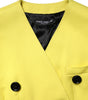 Dolce & Gabbana Yellow Double Breasted Trench Coat Jacket
